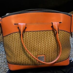 Dooney & Bourke woven embossed purse with wallet